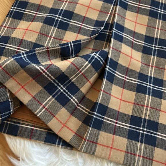 Vintage St Michael’s Plaid Skirt Preppy 1970 tag Size 8 or EU 40 - Picture 2 of 8